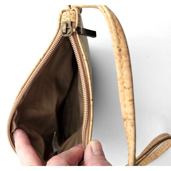 JA Natural Cork Crossbody Hand Bag Purse - Made in Portugal - Picture 6 of 6